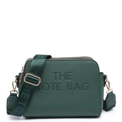 Esme Multi Zip 'The Tote Bag' Cross Body Bag - Forrest Green